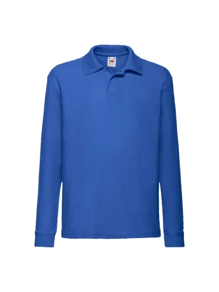 Tricou polo copii Fruit Of The Loom albastru