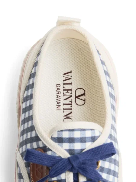 Kαρό sneakers Valentino Garavani μπλε