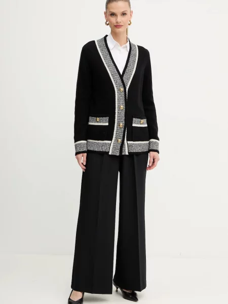 Вовняний кардиган Luisa Spagnoli чорний