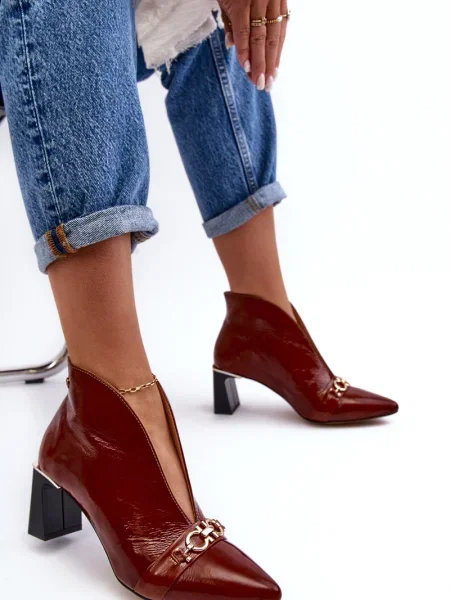 Botine Maciejka din piele maro