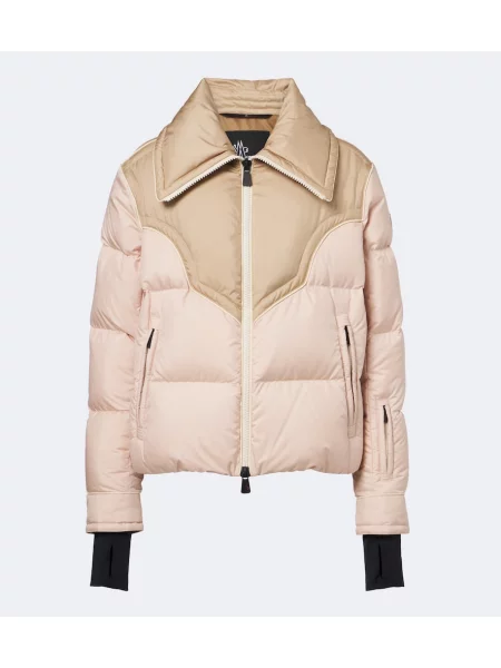 Matlasat geacă cu puf Moncler Grenoble roz