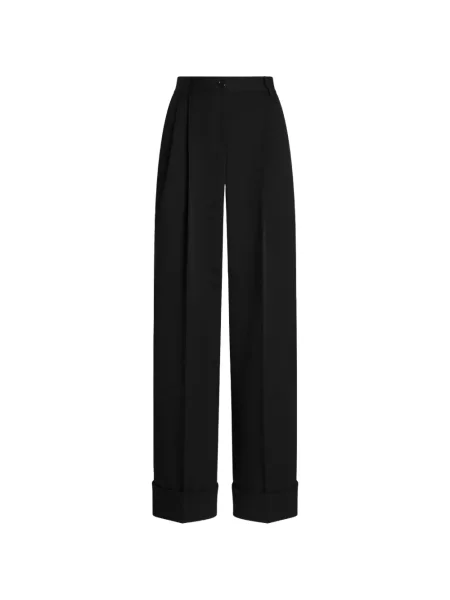 Pantaloni Dolce & Gabbana de lână negru
