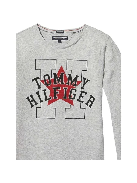 Tricou copii Tommy Hilfiger gri