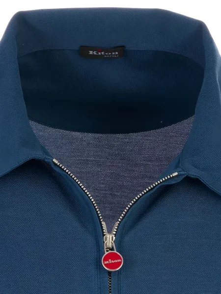 Tricou polo Kiton albastru