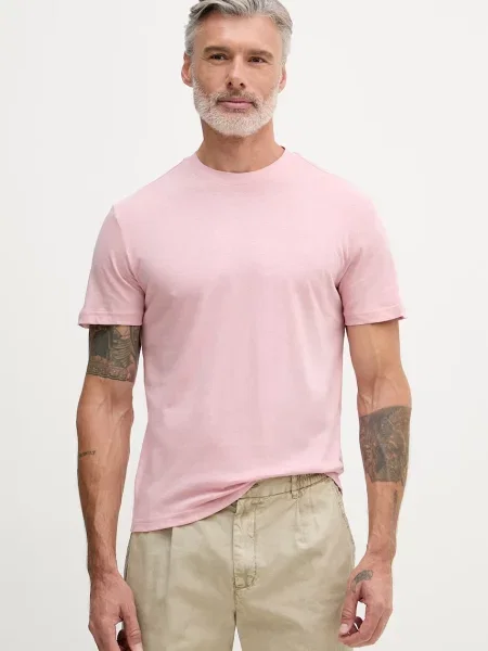 United Colors of Benetton tričko s bavlnou růžové