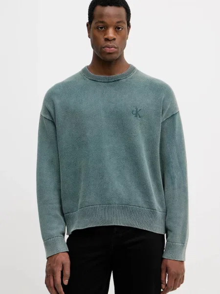 Pulover Calvin Klein Jeans za muškarce zelena