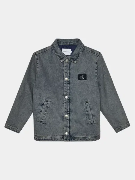 Calvin Klein Jeans Kurtka jeansowa Skater niebieski
