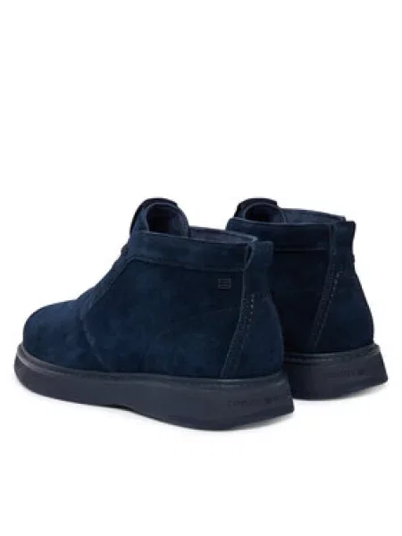 Tommy Hilfiger Bakancs Comfort Suede Chukka Sötétkék