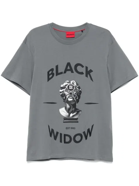 Tricou Hugo cu imagine gri