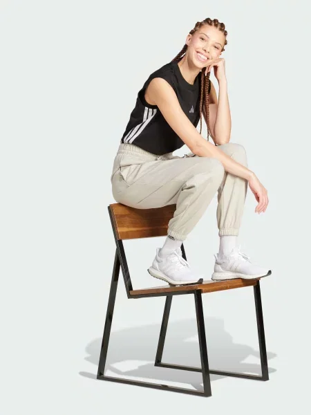Повседневные брюки Adidas бежевые