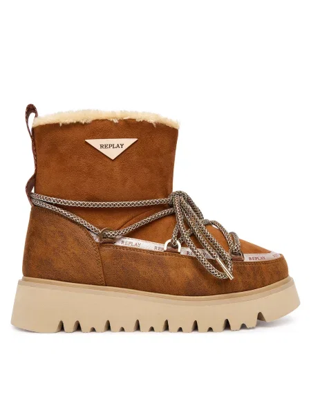 Дутики Replay коричневые