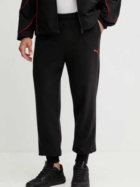 Спортен панталон Puma x F1 мъжки с изчистен дизайн черно