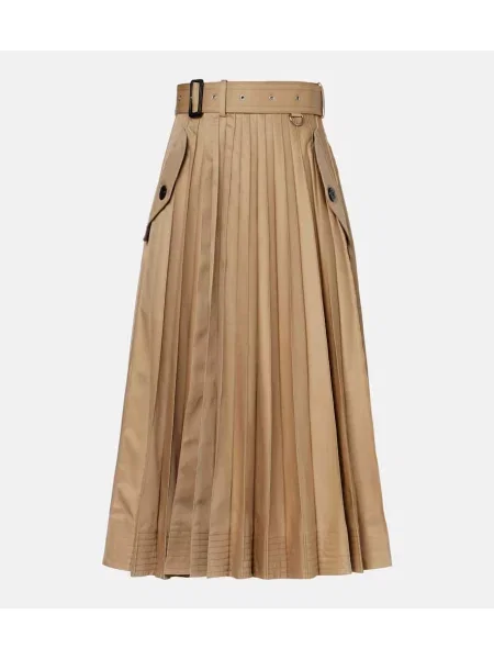Fusta maxi Sacai bej