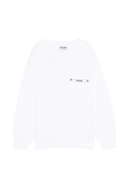 Sweter dziecięcy Moschino biały