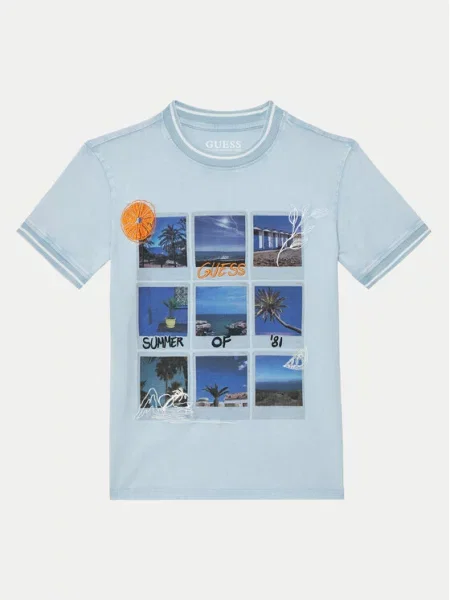 Футболка Guess голубая