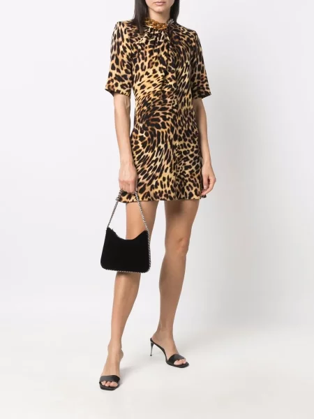 Raštuotas kostiumas suknele Stella Mccartney leopardinis