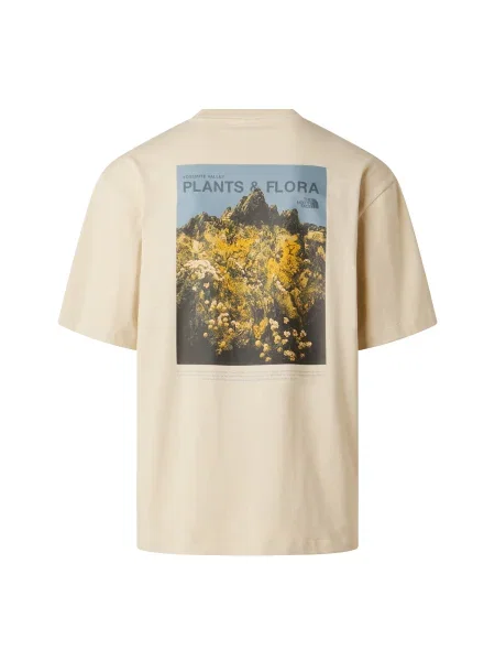 THE NORTH FACE Tricou bej / albastru / galben curry negru