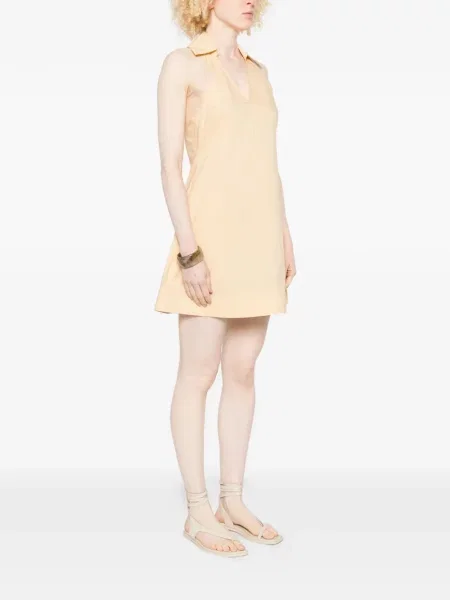Rochie mini Patrizia Pepe cu decolteu în V galben