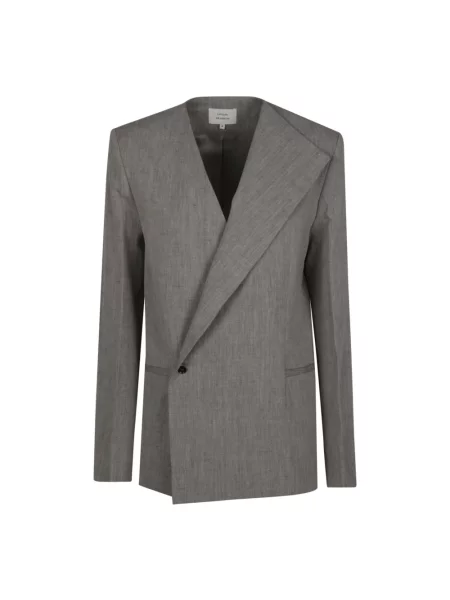 Marynarka Loulou Studio asymetryczna szara