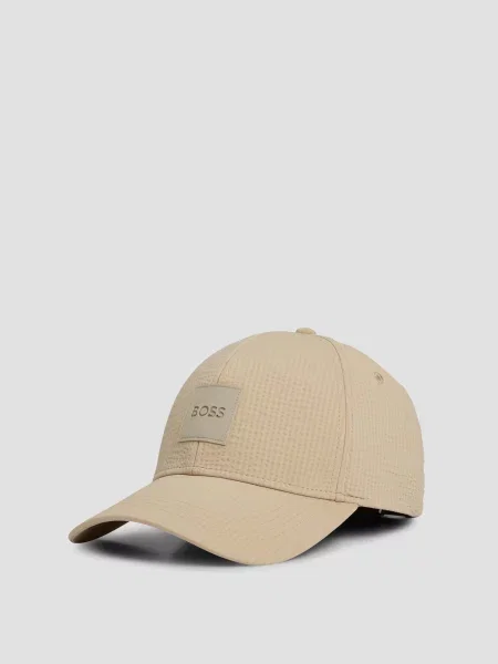 Кепка Boss бежевая
