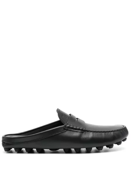 Papuci tip mules Tod's din piele negru