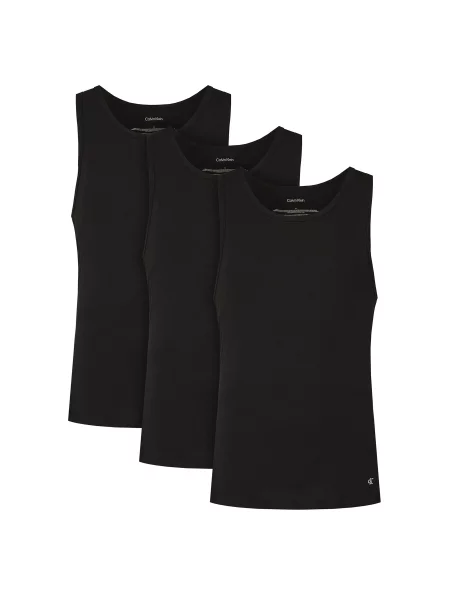 Polo majica Calvin Klein Underwear brez rokavov črna