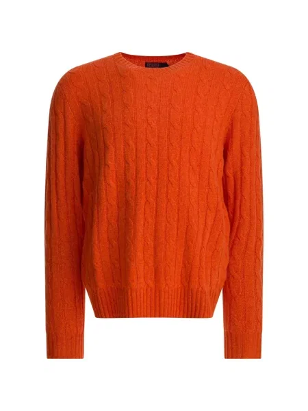 Pulover Polo Ralph Lauren din cașmir portocaliu