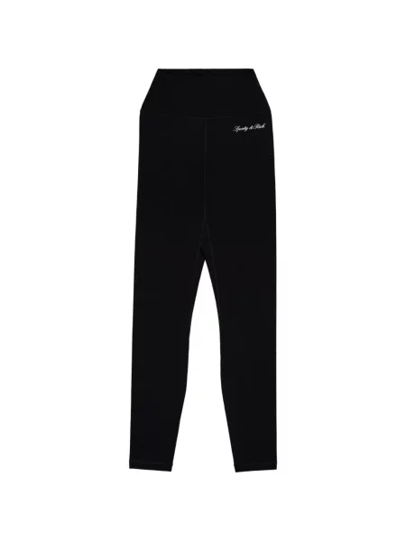 Leggings Sporty & Rich cu imagine negru