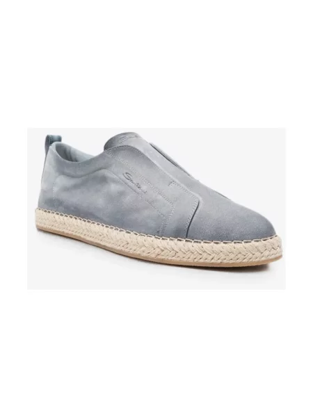 Espadryle Santoni niebieskie