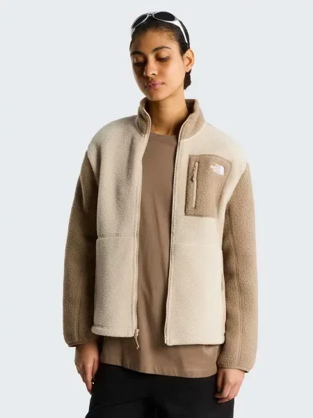 Флисовый свитер The North Face бежевый