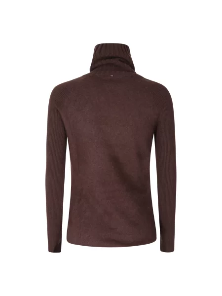 Sweter Sportmax wełniany bez rękawów brązowy