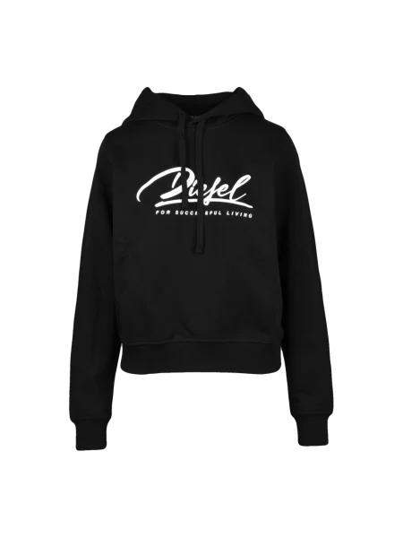 Bluza z kapturem Diesel z kapturem czarna