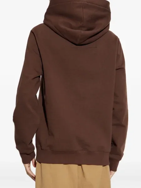 Hanorac cu glugă Lanvin cu broderie maro