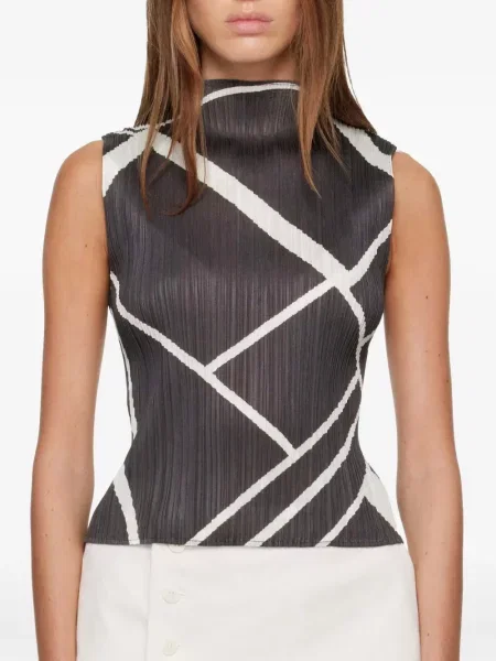 Top Pleats Please Issey Miyake gri