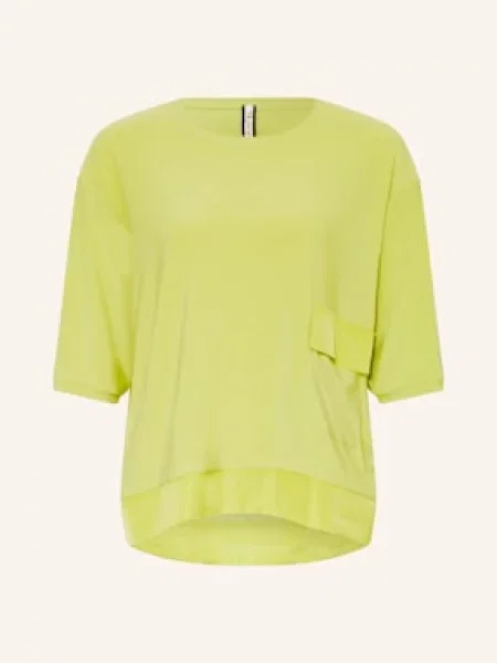 Joseph Ribkoff Koszulka Z Mieszanki Materiałów Z Rękawami gruen