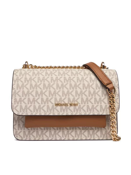 MICHAEL Michael Kors Torba preko ramena devine dlake camel / tamno smeđa / prljavo bijela bež