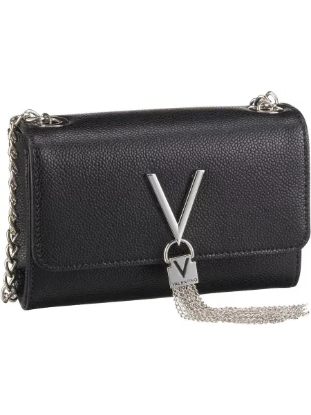 Torebka crossbody Valentino ze skóry ekologicznej czarna