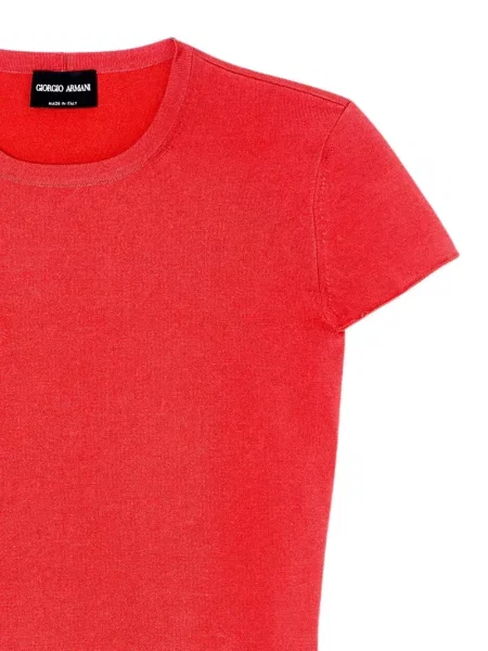Scurt top Giorgio Armani tricotate roșu