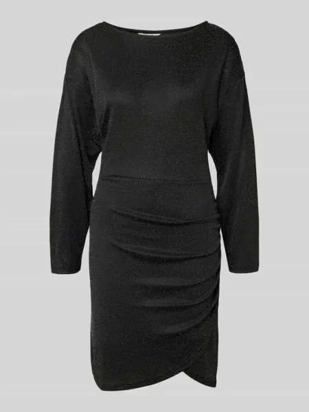 Sukienka o kroju regular fit z marszczeniem model ‘Syrene’ B.young czarna