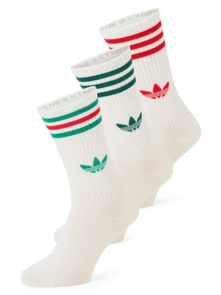 Skarpety Adidas Originals w paski białe