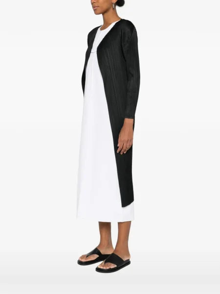 Palton Pleats Please Issey Miyake plisat negru