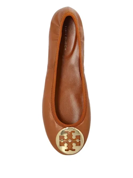 Pantofi cu toc Tory Burch din piele maro