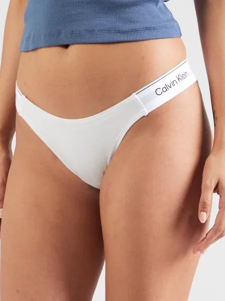 Calvin Klein Nohavičky svetlosivá / čierna biela