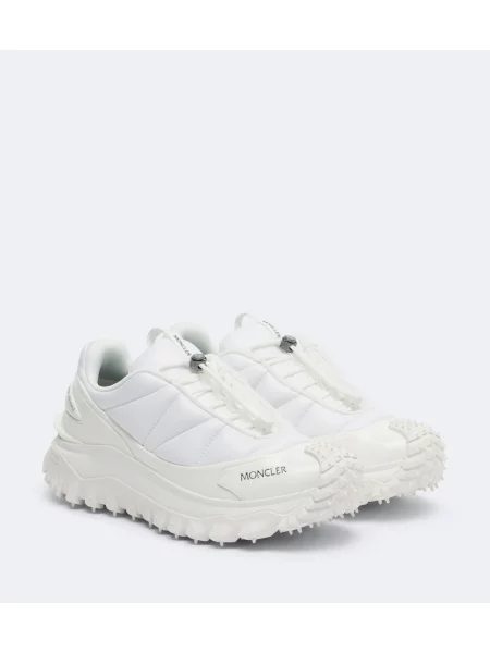 Sneakerși Moncler Trailgrip din piele alb