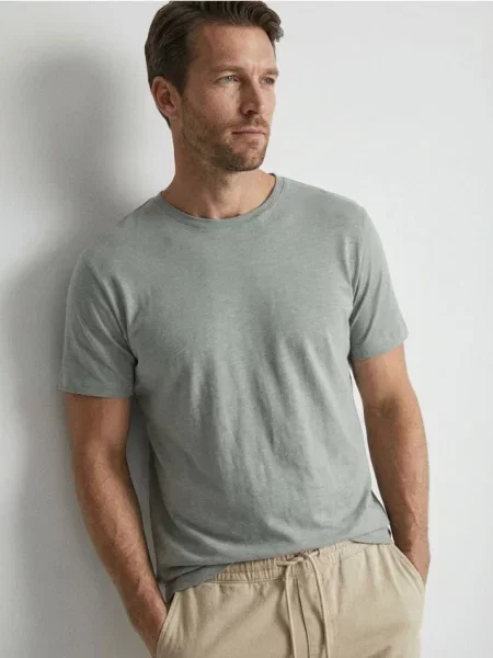 Sinsay koszulka z krótkim rękawem zielony