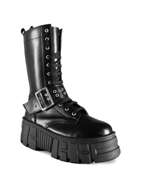 Botine Altercore cu cataramă negru