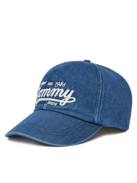 Tommy Jeans Czapka z daszkiem Archive Script niebieski