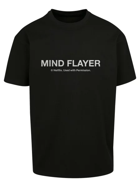 Merchcode Tričko Stranger Things Mind Flayer tmavě modrá / červená / černá bílá