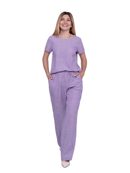 Лляні Штани повсякденні Nita бузковий