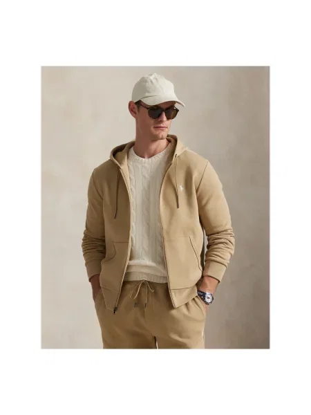 Bluza z kapturem Polo Ralph Lauren z kapturem brązowa